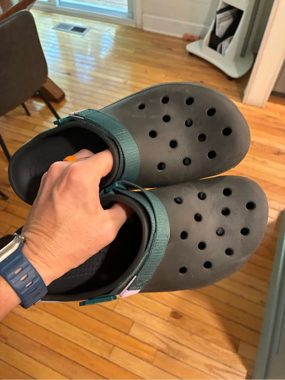 [CROCS] Classic Hiker Clog Multi Blue Men 10 Women 12 Unisex Shoe Ultra Light